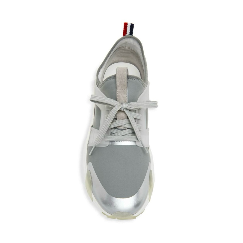 MONCLER Men's Lunarove Gray Silver Designer Shoes, SZ 43/US 10 - Picture 3 of 12